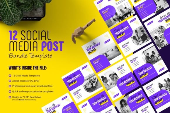 Download Social Media Cover Post Template Bundle - Cover Collection