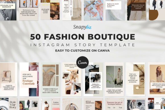 Download Fashion Instagram Canva Story Templates - Premium Resources