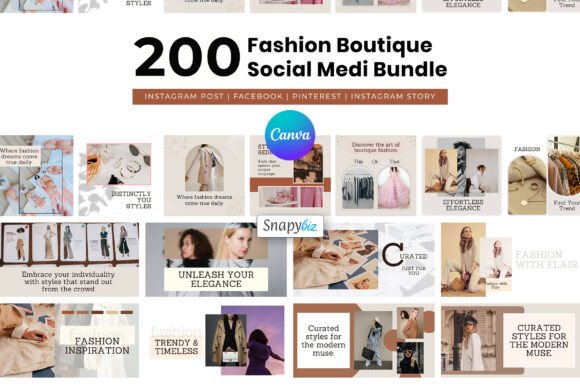 Download Fashion Canva Social Media Templates - Canva social media Collection