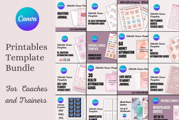 Download Printables Template Bundle for Coaches and Trainers - Trainer Collection