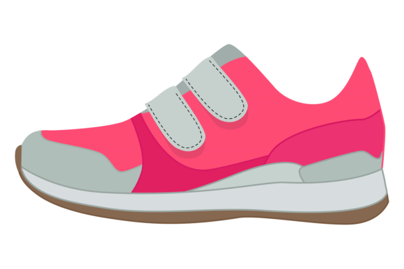 Download Trainer Shoes Color Icon. Pink Sneaker F - Trainer Collection
