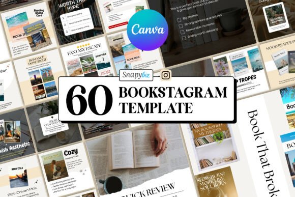 Download Bookstagram Canva Social Media Templates - Canva social media Collection