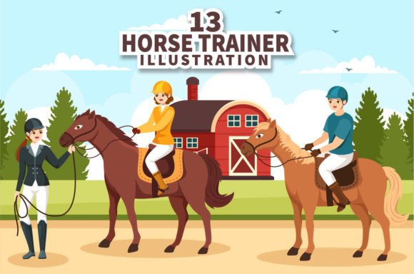 Download 13 Horse Trainer Illustration - Premium Resources